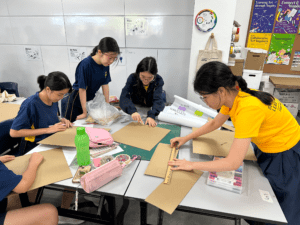 C-Academy Design Thinking Facilitators for Students prototyping solutions