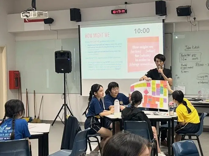design thinking facilitator Singapore secondary school workshop