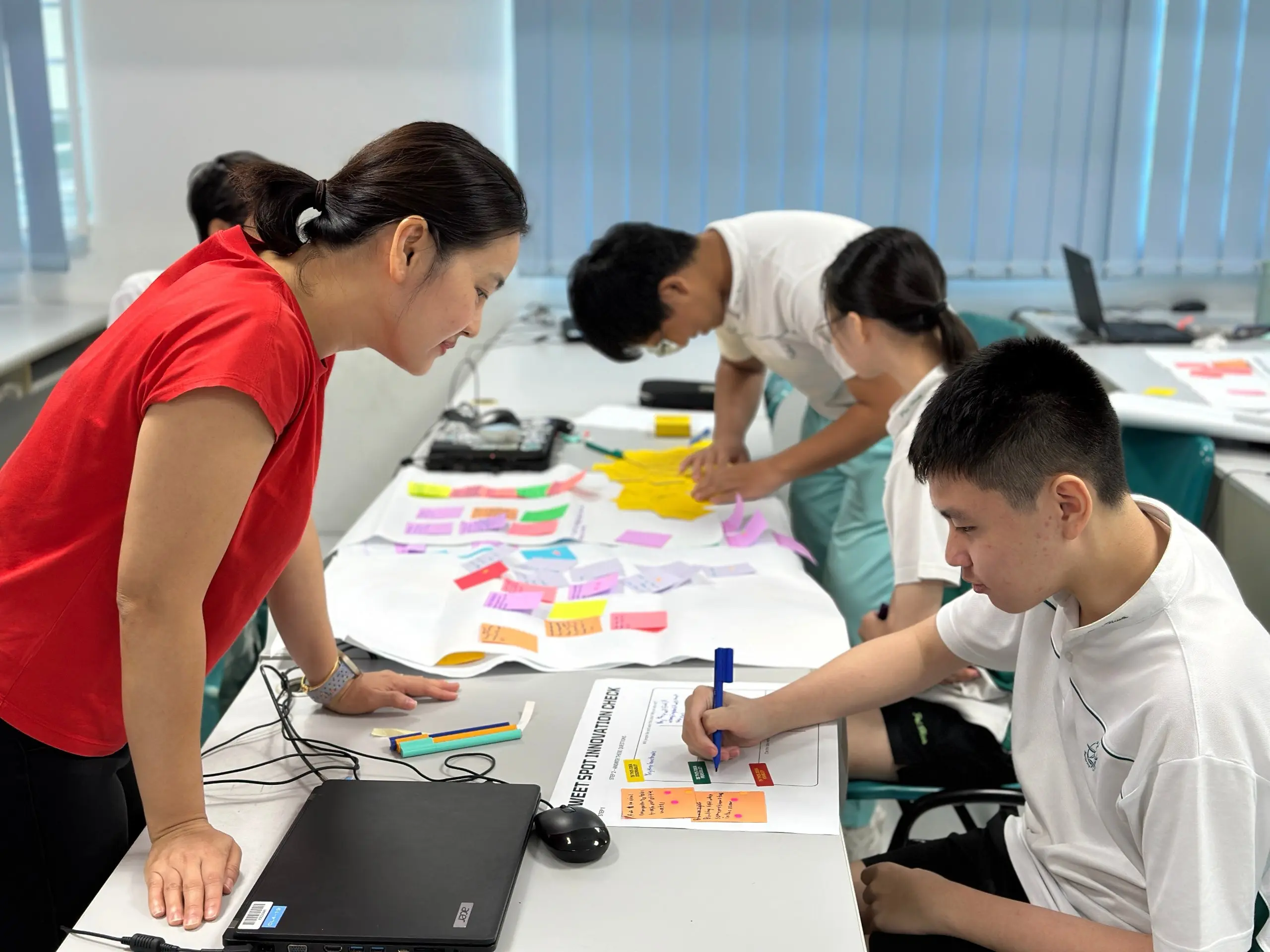 design thinking facilitator Singapore secondary school workshop students