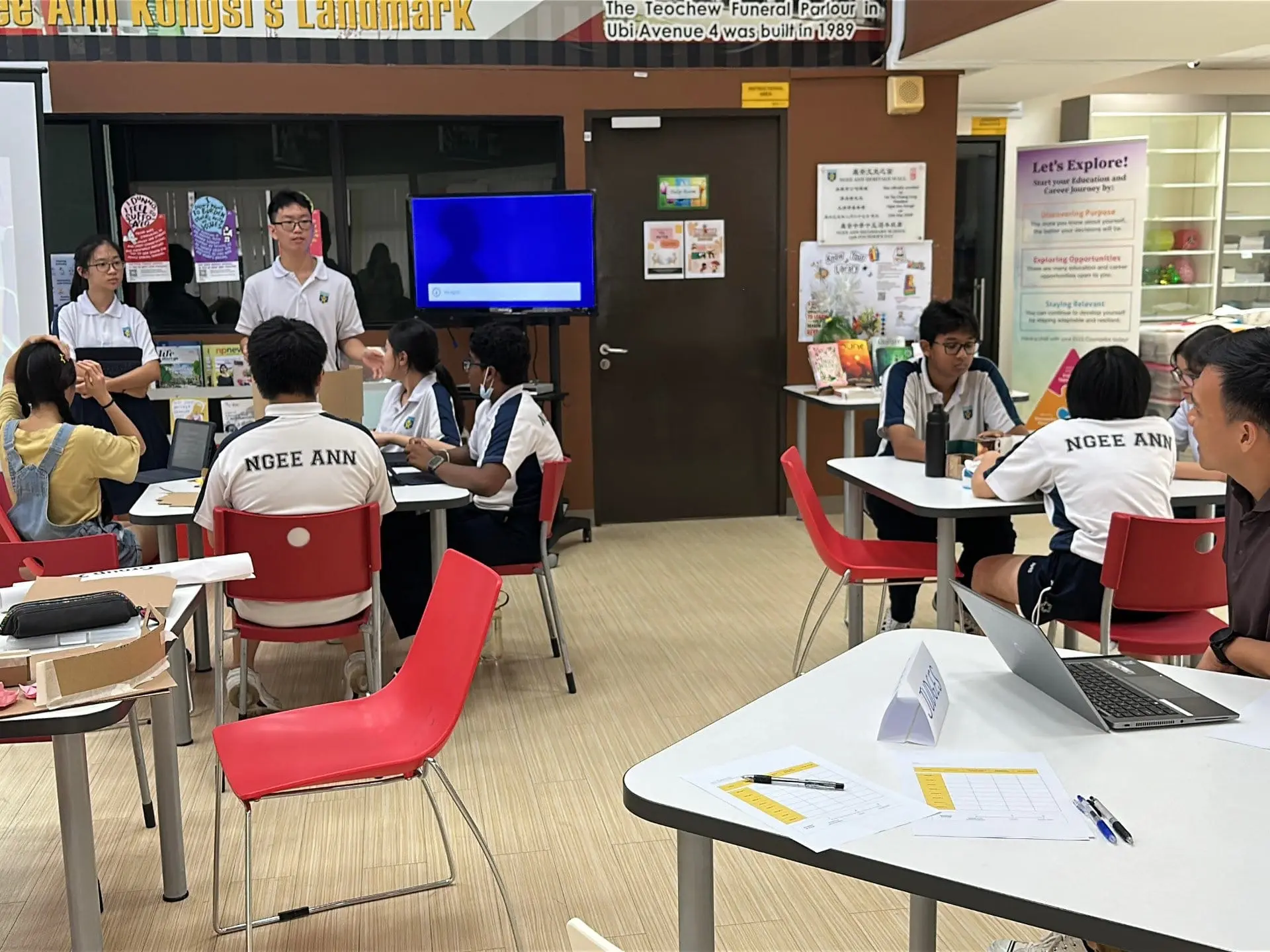 design thinking final presentation Q&A judges secondary school Singapore