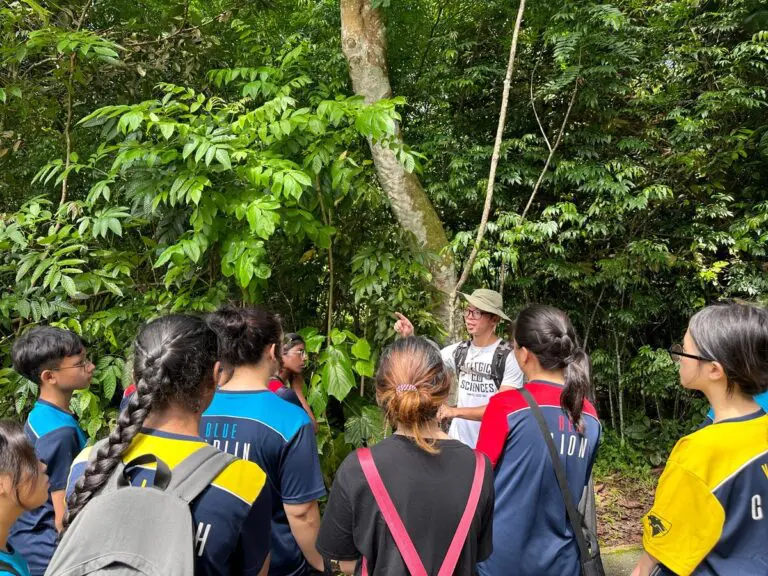 Sembawang Secondary School students on a Jane Goodall Institute Singapore learning journey for CCE design thinking