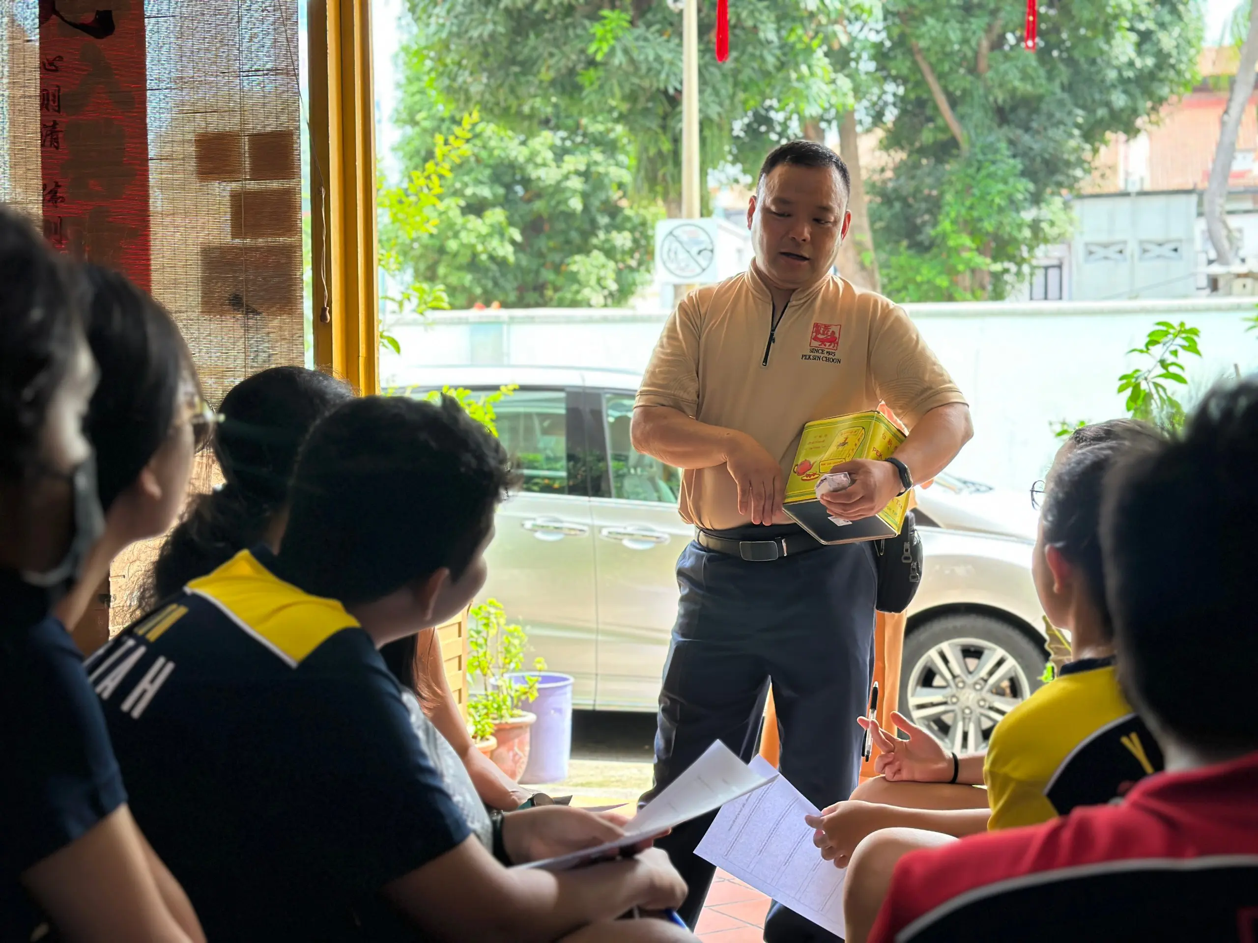 Singapore secondary school students on a real-life community learning journey as part of a VIA design thinking programme